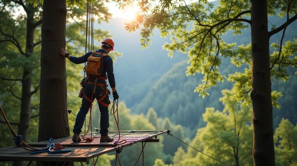 Cordiste près de Voiron : des travaux en hauteur sécurisés
